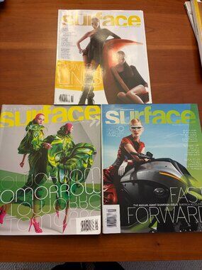 SURFACE MAGAZINE ISSUE #73, #74 #76- FALL Spring FASHION ARCHITECTURE